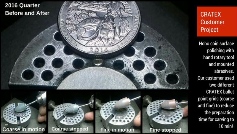 CRATEX Customer Project - Hobo Nickel Surface Preparation for Carving