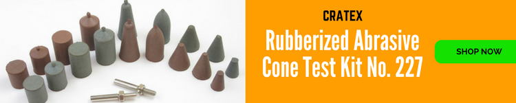 Cratex Rubberized Abrasive Cone Test Kit No. 227