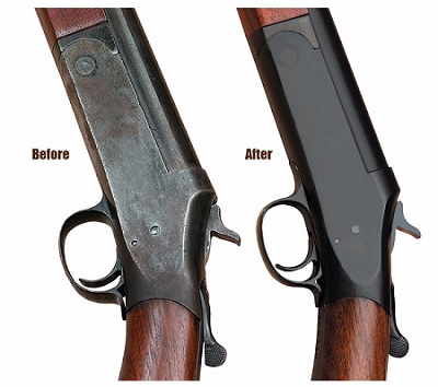 How to re-blue a Gun Before and After