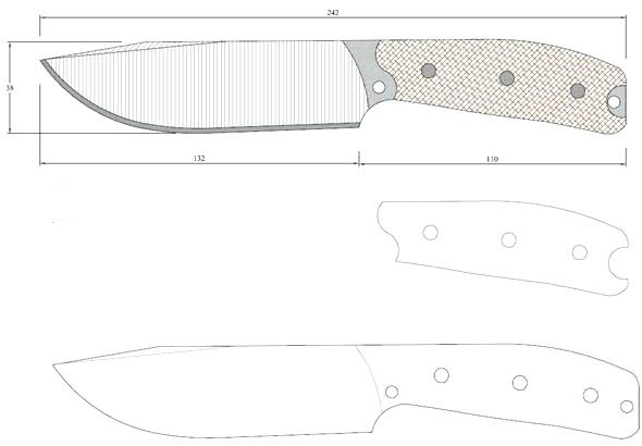 Printable Knife Sheath Templates Printable Word Searches