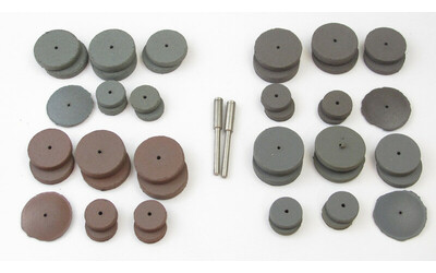 Cratex Small Wheel and Mandrel Kit No. 707 (44 wheels & 2 mandrels)